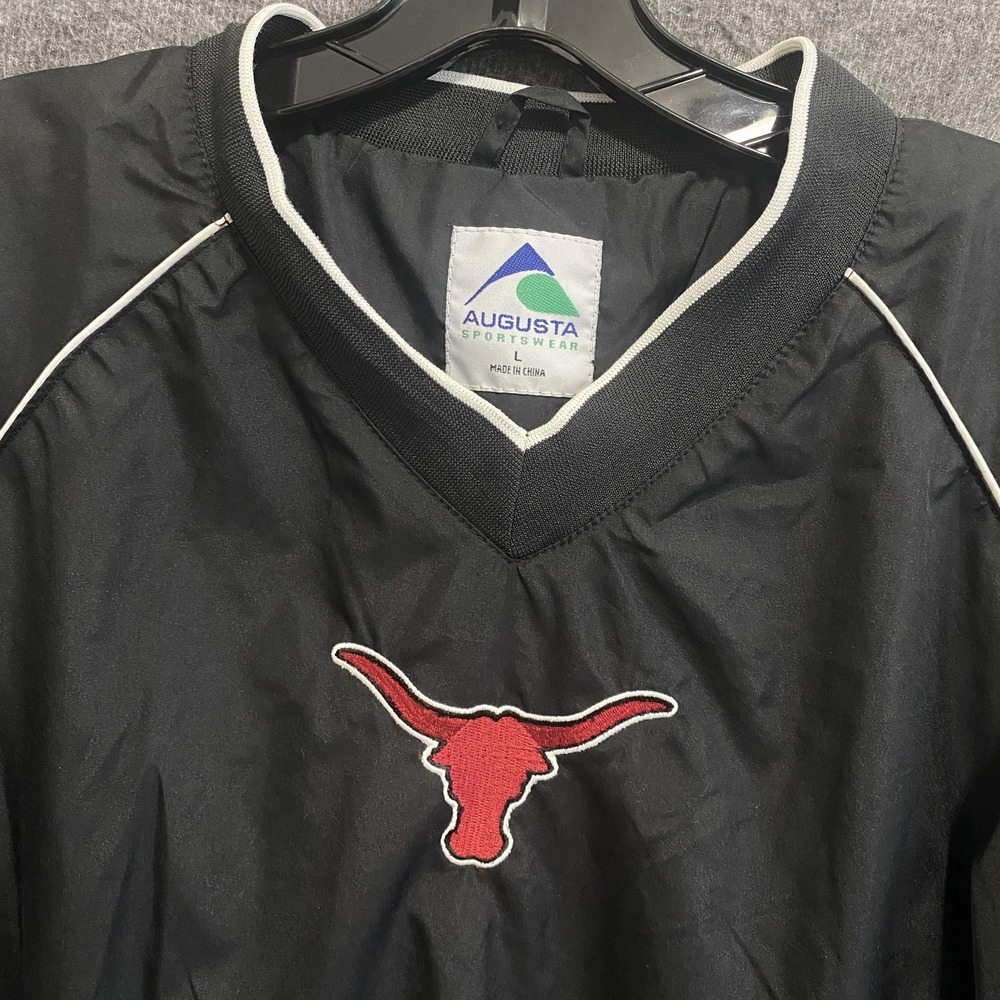 Texas Longhorns Windbreaker Jacket Mens Large Mesh Lined Pullover NCAA Augusta